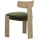 Horton Rustic Oak / Forest Green Dining Chair, Set Of 2